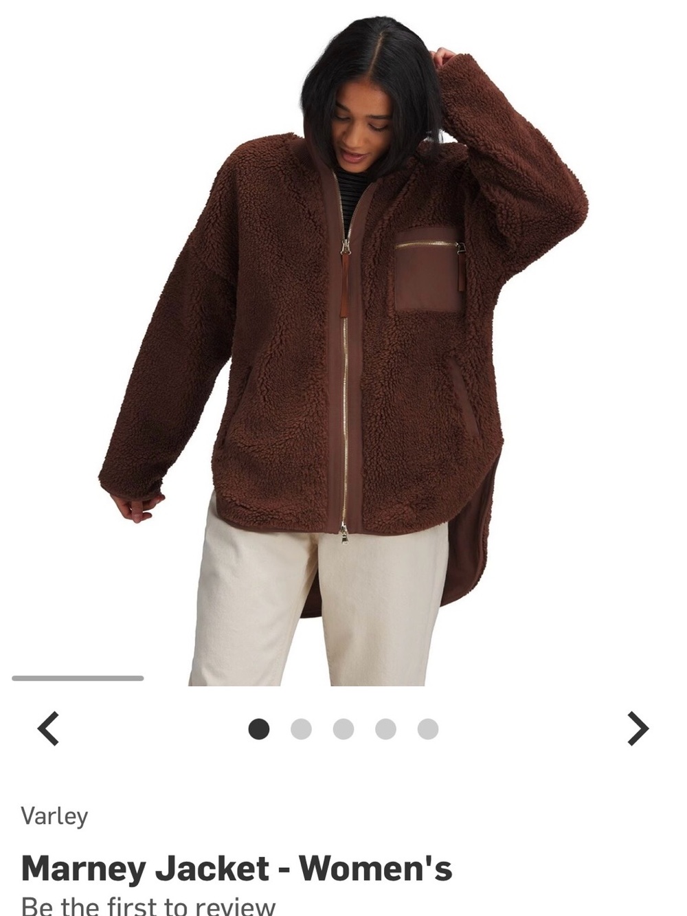 Varley Marney Sherpa Teddy fleece Jacket